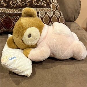 Vintage Eden musical Bear Plush with Pillow